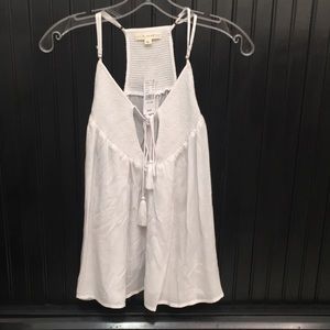 LA Hearts white flowy tank top